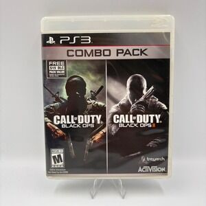Call of Duty Black Ops I & II Combo Pack PS3 PlayStation 3 Activision 2-Disc